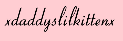 Header of xdaddyslilkittenx
